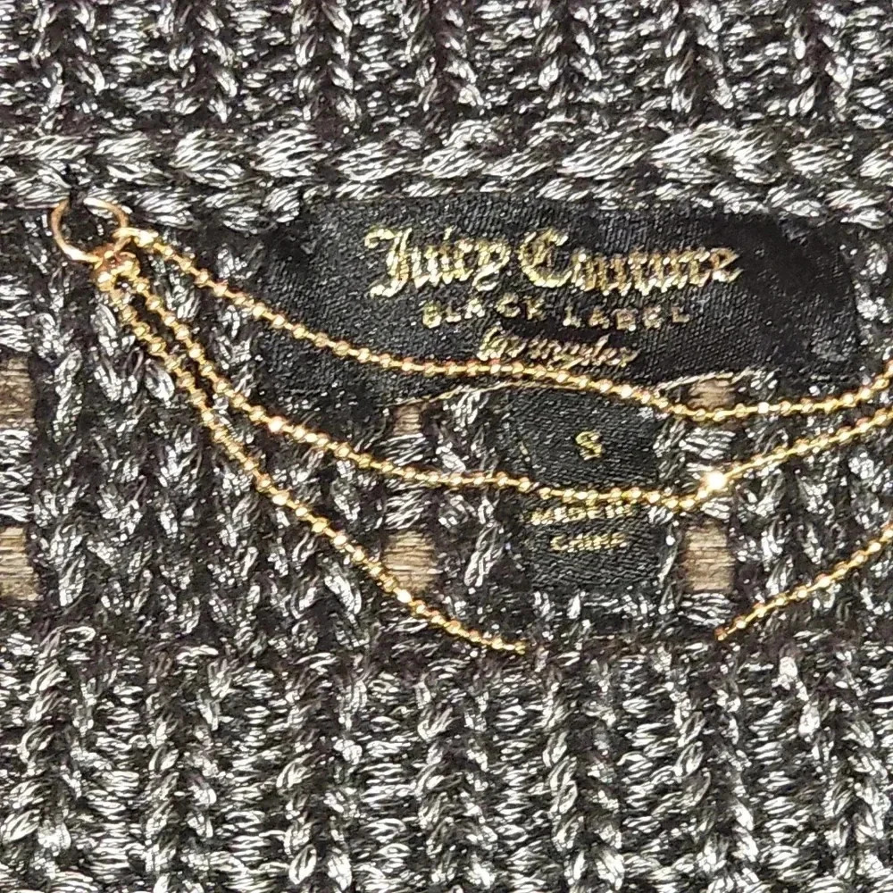 Juicy Couture Wool Blend Gold Label Knit Metallic Womens  Sweater SZ S - Picture 8 of 10